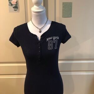 Aeropostale Navy New York 87 Tee